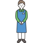 Supermarket Clerk Male SVG Icon